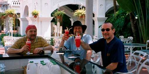The 'Singapore Slingers' - get that straw out my nose!