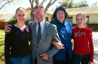 Professor Howard 'Shuggy' Hudiburg and family